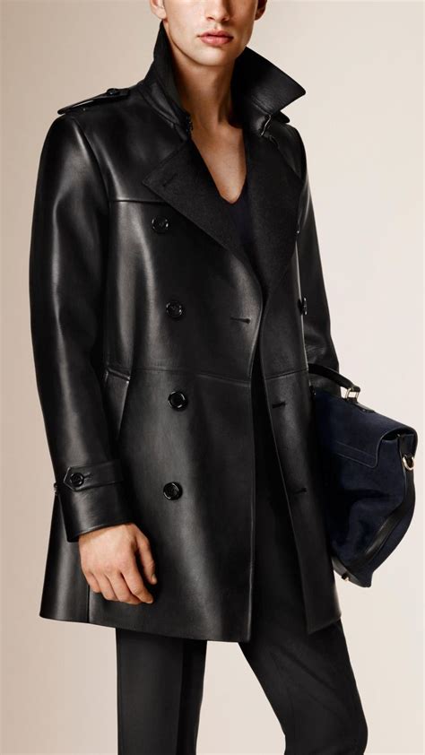 trench coat cuir homme burberry